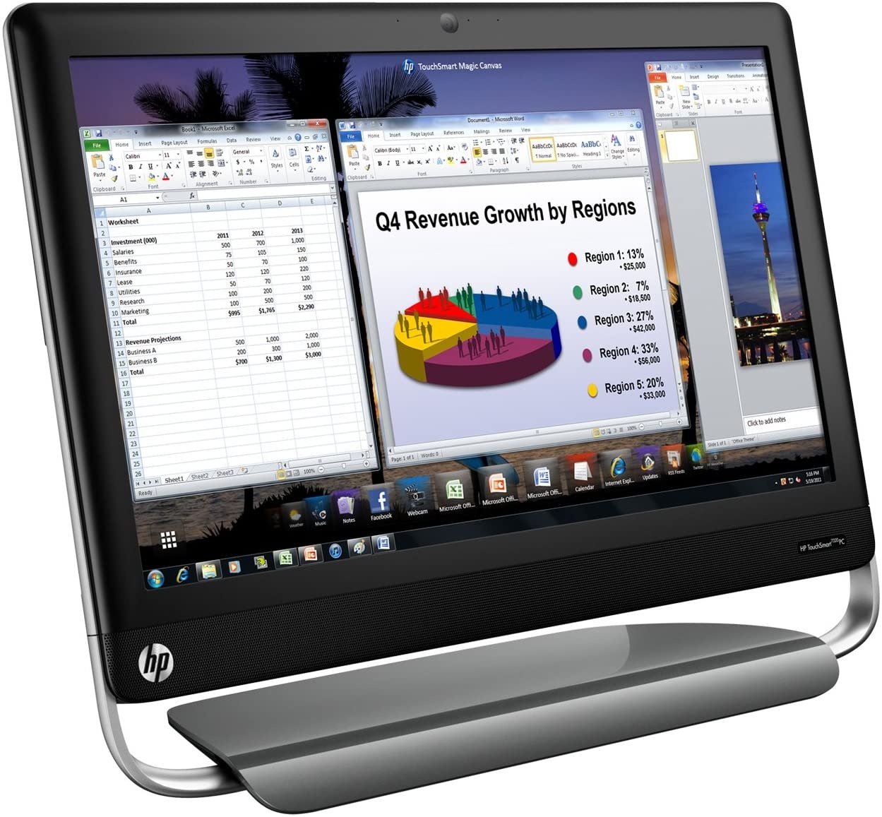 Hp touchsmart 7320 pc как включить